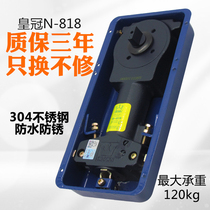 Shanghai Crown N-818 floor spring glass door framed door floor hinged frameless door aluminum alloy door