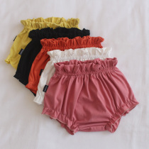 Watermelon Planet Lace bread shorts outside wearing female baby girl baby Summer clothes foreign air clothes for 6-12 months