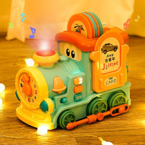 Polaroid childrens electric train 1 year old baby multi-function simulation locomotive boy new rail car toy 2