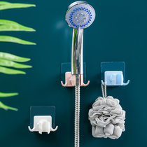 Home universal shower head bracket free of punch adjustable placing hook frame fixed base bathroom shower nozzle fitting