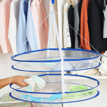 High quality large single-layer double-layer retractable folding windproof clothes basket drying net
