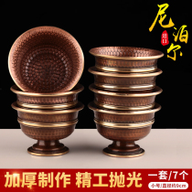 Water supply cup for Buddha for Buddha Cup Nepal water supply bowl Pure copper Worship Buddha cup Water cup Guanyin Water cup Holy Water cup