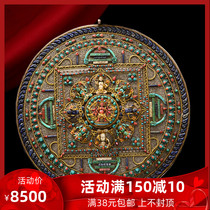 Handmade in Nepal Bronze pinch of gold and silver reliquary with gold and silver The Auspicious Altar City is listed for the Paraphernalia Pendulum