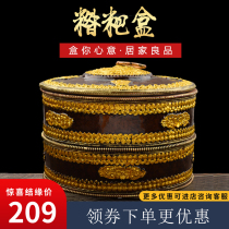 Tibetan-style ten phases free rice rice box butter box auspicious candy box fruit box resin brown large size