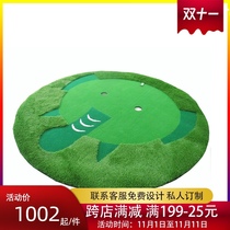 Golf indoor childrens green animal styling support size custom-made mini exercise blanket