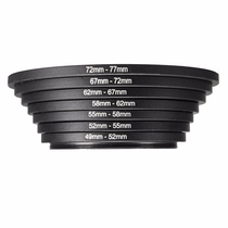 7 pieces suit cis-ring 49-52-55-58-62-67-72-77mm filter mirror switching rings small turns large