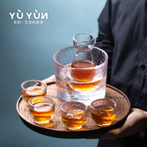 Yu Rhyme Glass Winemaker Home Day Style Clear Wine Pot Yellow Wine White Wine Hot Wine Jug Warm Wine Pot Transparent Wine Suit