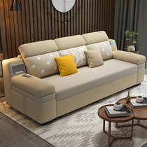 Foldable Multifunctional Sofa bed sitting and sleeping dual-purpose living room size corner noble concubine fabric sofa removable and washable