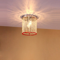 Modern minimalist round crystal ceiling lamp entrance hall corridor Corridor light fashion LED decorative lighting
