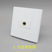 Type 86 one bit 6 35 microphone microphone no welding wire multimedia socket microphone welding free socket panel