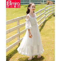 Girls dress Summer children dress Summer children Skirts Beach Dresses Woman Grand Fairygirl Princess Superfairy Girl Princess Dresses White Summer Dress