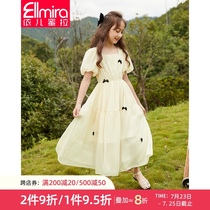 Girls Dress Summer Childrens beach dress Western style Female big child summer Chiffon dress Girl princess dress super fairy