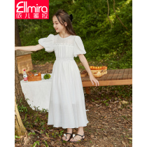 Girls Dress Summer Childrens Skirt White Long Dress Chiffon Summer Dress Big Virgin girl Foreign style princess dress Summer