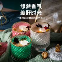 Aromatherapy candle Cup fragrance essential oil soy wax smokeless home indoor aroma sleep purification Air creative ornaments