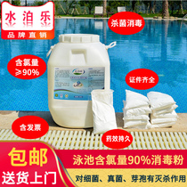 Swimming pool disinfectant Strong chlorine fine disinfectant powder Chlorine powder 90%disinfectant particles disinfectant tablets Water park
