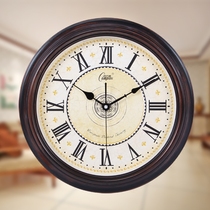 Kangba retro wall clock European living room mute quartz clock creative electronic clock Big Wall watch classical nostalgic clock