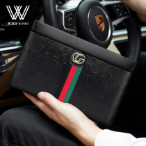 French light luxury hand bag mens new clip bag envelope brand business leather handbag mens bag fashion tide cowhide