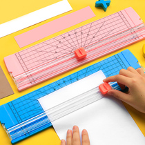 Small manual office a4 paper cutter artifact paper cutter blade portable photo cutter mini knife