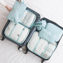 Travel storage bag six sets of luggage clothes clothes finishing bag set travel underwear bag cloth bag