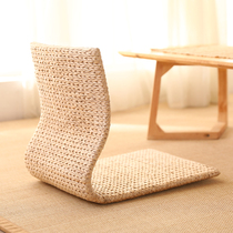 Straw tatami chair computer chair living room balcony bay window bedroom back chair and room legless chair single chair