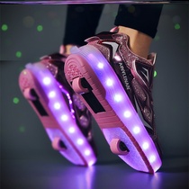 Invisible roller skates can walk shoes with shoes with shoes on the soles of wheels for women who can walk and can skate sneakers