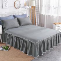 New Xinjiang cotton bed skirt single piece bedspread 1 8m cotton lace double bed Simmons anti-slip protective cover custom