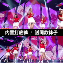 apink womens group with jazz dance costume adult stage singing uniform student cheerleading performance suit