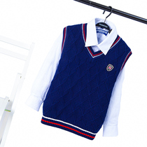 Boys waistcoat 2021 Winter Childrens cotton sweater vest plus velvet thick 12-15-year-old childrens waistcoat