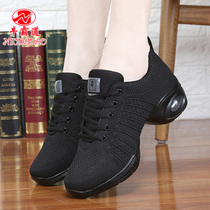 Niu Bingdo Dance Shoes Square Dance Shoes Dance Shoes Flying Weaving Dance Shoes Mesh Soft Bottom Dance Shoes Air Cushion Modern Dance 9823