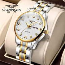  Middle-aged mother watch womens Guanqin quartz electronic retro top ten summer brands womens watch Switzerland 2021 new