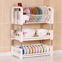 Kitchen tableware storage box bowl rack drain rack bowl dish plastic bowl basket various artifact