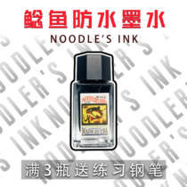 Catfish ink 18ml sub-package writing fountain pen light color hook line special waterproof ink eternal black polar bear brown