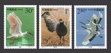 特48 丹頂鶴（未使用、3種完） 特48 丹頂鶴（未使用、3種完） 丹顶鹤邮票-丹顶鹤邮票促销价格