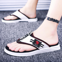 Herringbone towing mens slippers male trend Korean version cool drag mens personality 2022 new outwear summer sandals sandal beach shoes