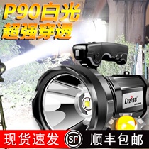 Strong light Long-range ultra-bright outdoor high-power household charging multi-function meter battery light led flashlight 5000