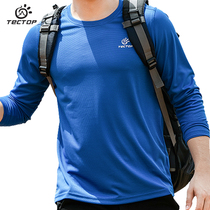 TECTOP probe outdoor quick-drying clothes mens long sleeves thin sports quick-drying T-shirt womens summer quick-drying tops breathable