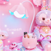 Girl heart led cute desk lamp Bedroom eye protection bedside lamp Creative desk Dormitory bedroom girl writing desk lamp