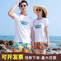 Swimsuit lovers water park Women summer Conservative belly Beach beach 2021 New Youth mens shorts