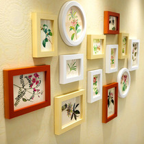 Oufeng solid wood photo frame living room bedroom round Photo Wall frame wall European children hanging wall photo frame creative combination