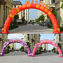 2021 new 8 m 10 m rainbow door Air arch inflatable arch wedding wedding opening air model European wedding