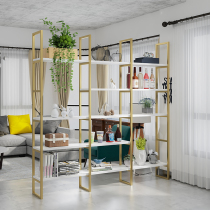 Nordic ins Wind iron art shelf bookshelf partition living room floor Net Red Nail Shop cosmetics display shelf
