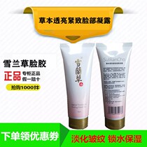 Balneotherapy New snow Bluegrass face gel Herbal translucent firming face gel Hydrating moisturizing firming brightening skin tone