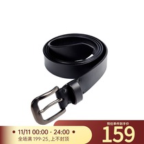 OPICLOTH OPIC 20AW gun color metal buckle double layer cowhide belt