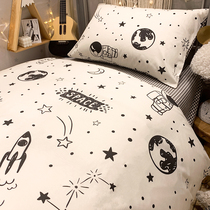 College student Dormitory Pure Cotton Bed Three Sets Sleeping room Children full cotton bunk bed linen quilt cover quilts complete 6