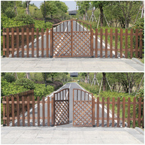 Outdoor small garden anti-corrosion wood fence vegetable garden fence wooden stakes fence outdoor wall lawn guardrail yard decoration