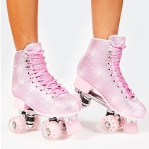 () sugar thrilz full drill bling bling roller skates skate shoes