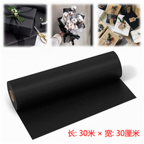 30 m roll black kraft paper roll gift wrapping paper handmade art painting paper flower wrap decoration