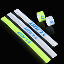 Lengthened thickened reflective beam pants with multipurpose safety tied legs bicolor beam legs with night-run wrist wristband Riding with trouser legs