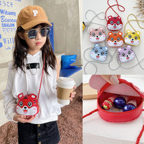 2022 new cartoon cute children's bag shoulder bag girl Korean casual messenger bag small animal coin purse