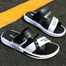 2021 new summer beach trend casual dual-purpose cool motorcycle mens slippers ins wear sandals personality